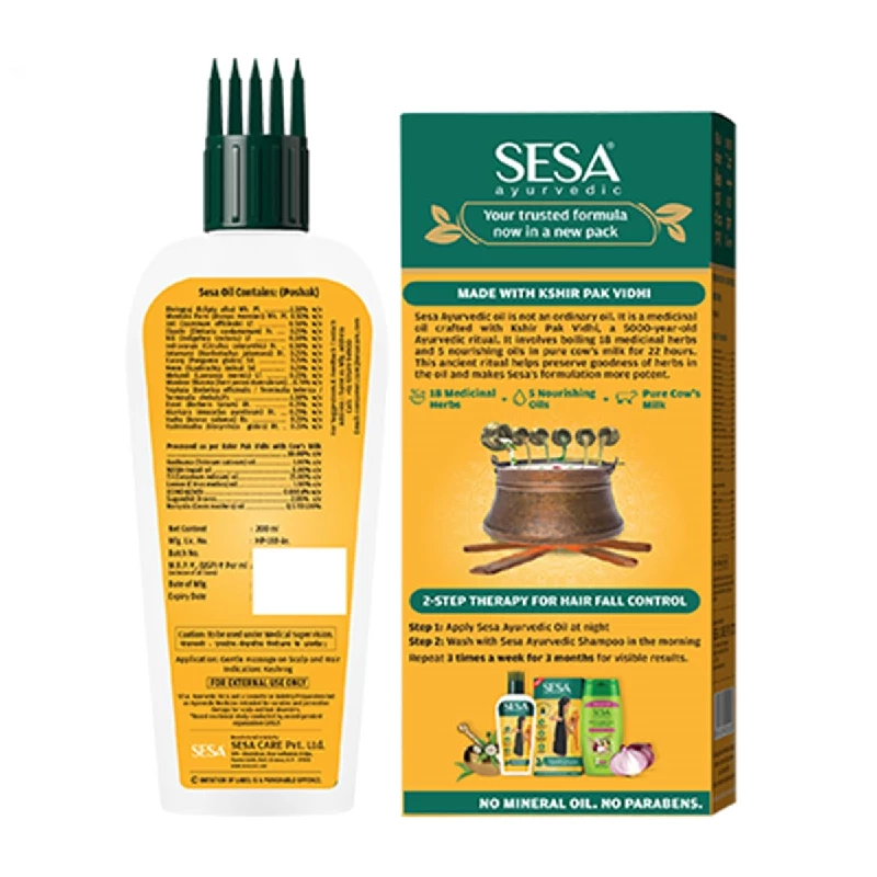 Sesa Ayurvedic Hair Oil, 200 ml-10.webp